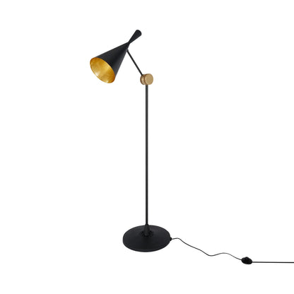 Beat LED Floor Lamp in Black.