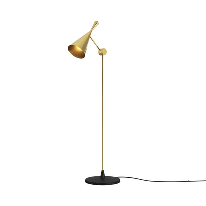 Beat LED Floor Lamp in Brass.