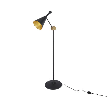Beat LED Floor Lamp in Black.