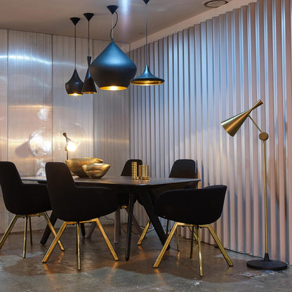 Beat LED Floor Lamp in dining room.
