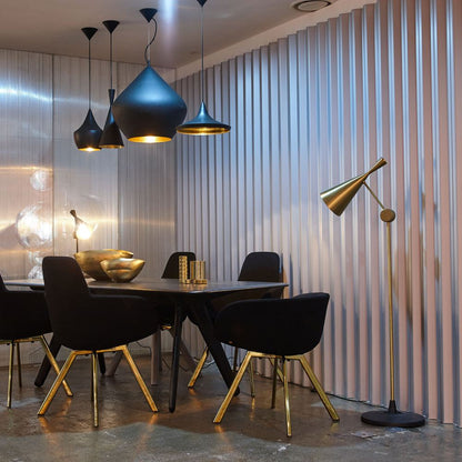 Beat LED Floor Lamp in living room.