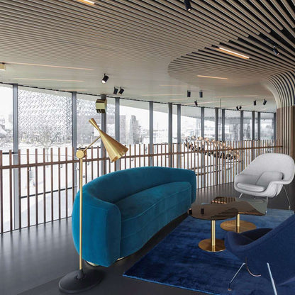 Beat LED Floor Lamp in living room.