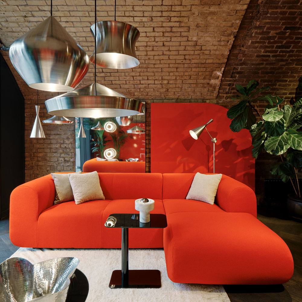 Beat LED Floor Lamp in living room.