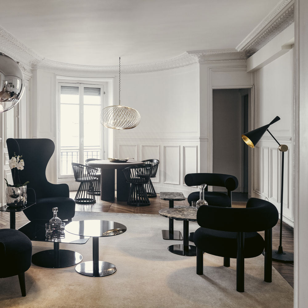 Beat LED Floor Lamp in living room.