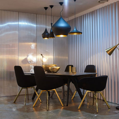 Beat LED Table Lamp in living room.