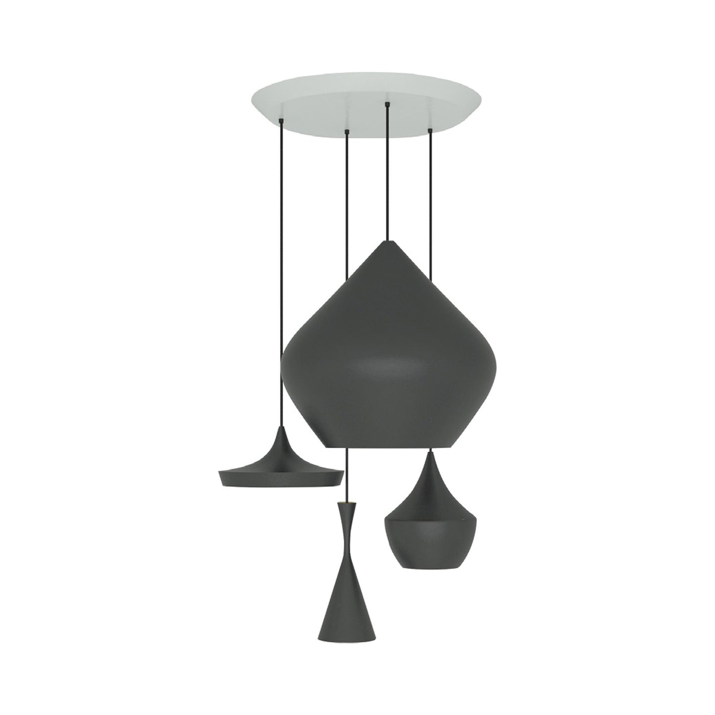 Beat Range Round LED Multi Light Pendant Light.