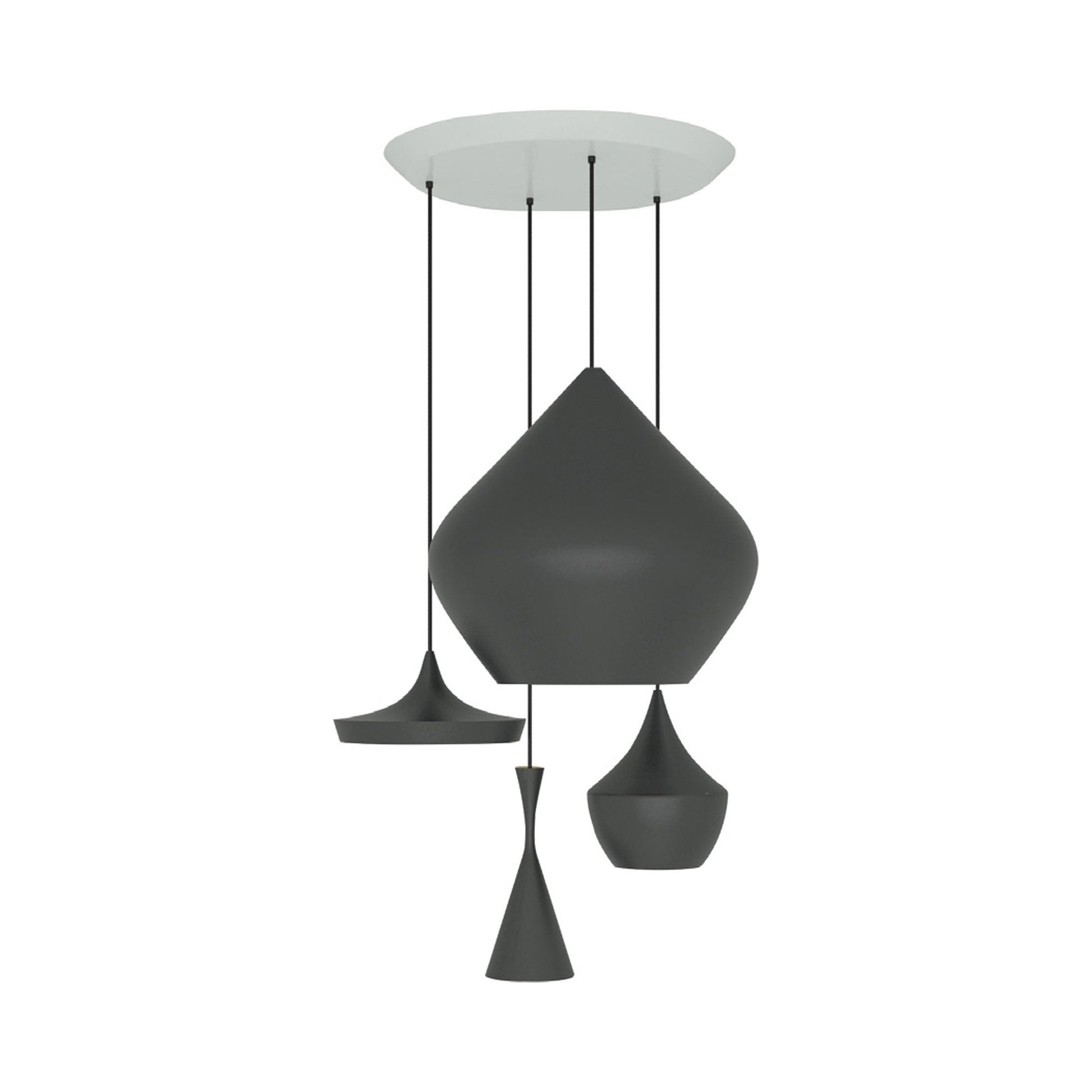 Beat Range Round LED Multi Light Pendant Light.