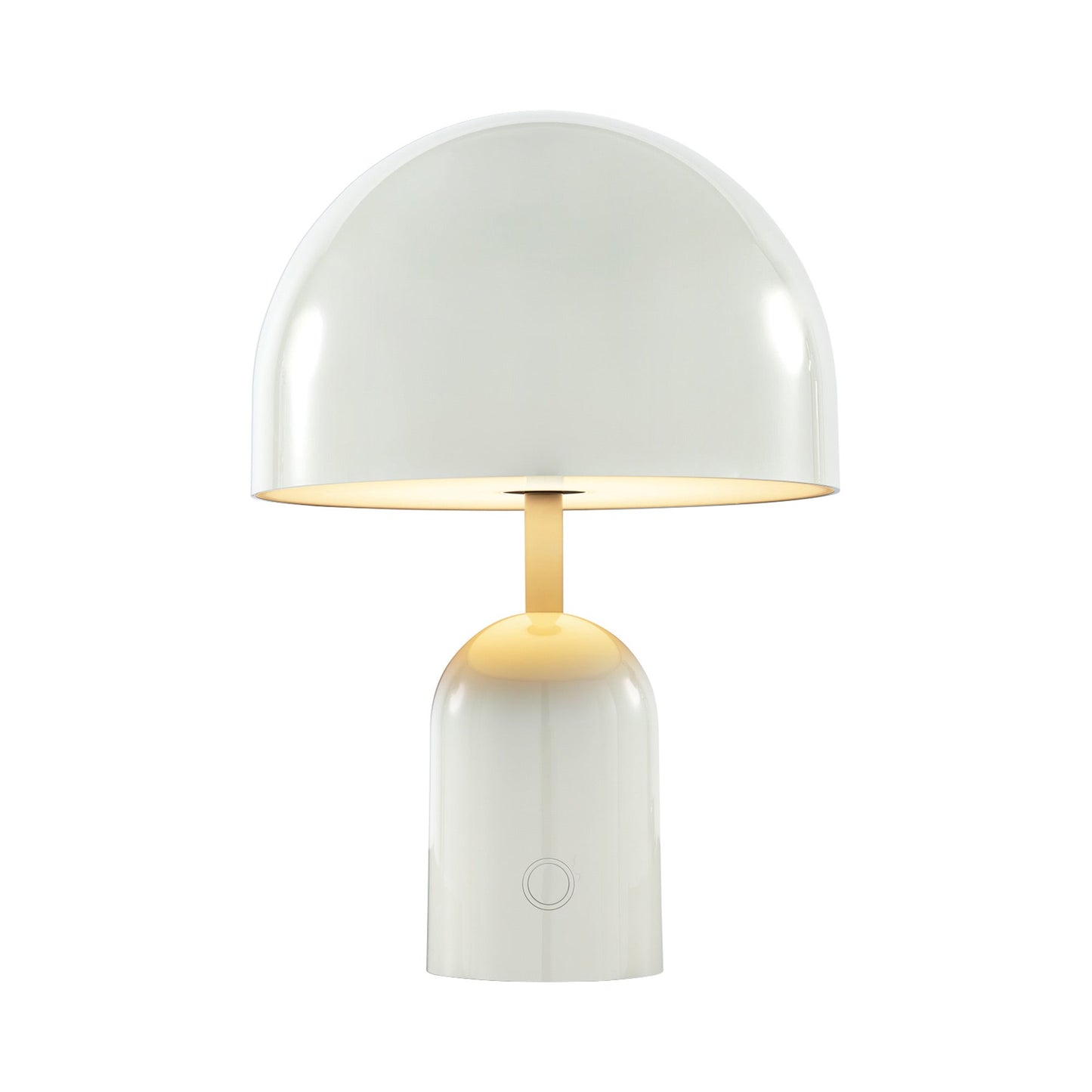 Bell LED Portable Table Lamp in Grey.