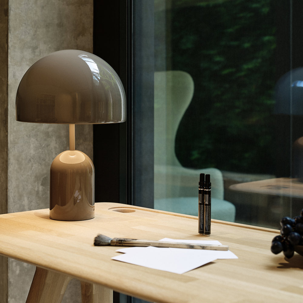 Bell LED Portable Table Lamp in living room.