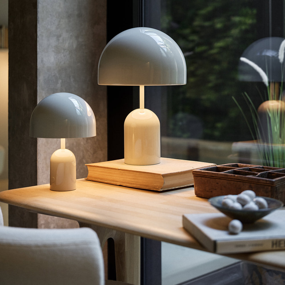 Bell LED Portable Table Lamp in living room.