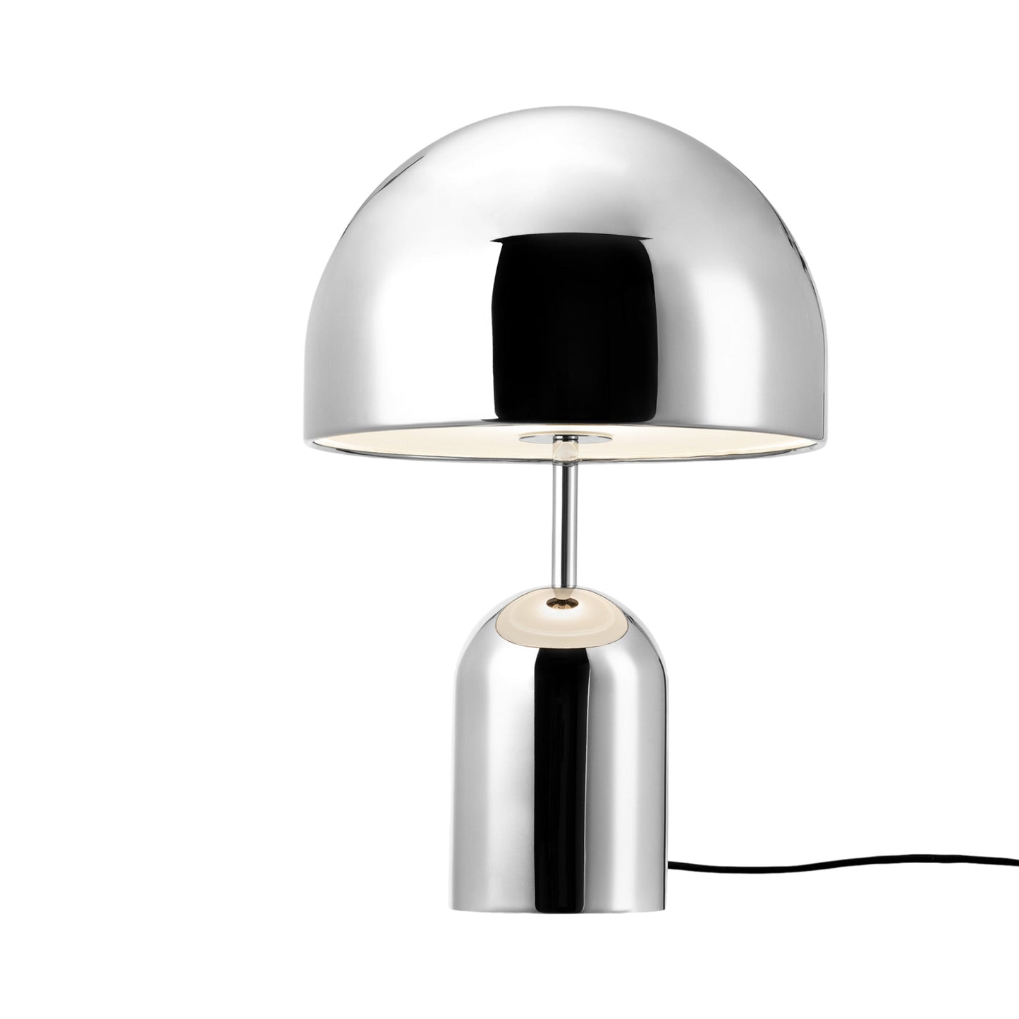 Bell LED Table Lamp in Silver.