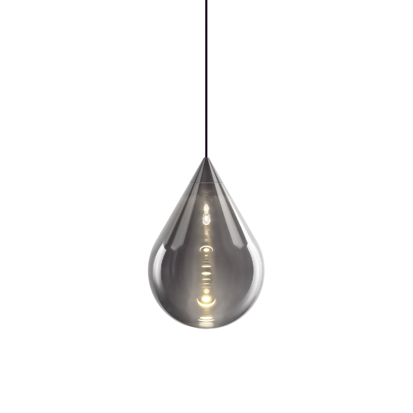 Flare Bead Pendant Light in Silver.