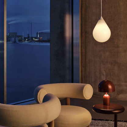 Flare Bead Pendant Light in living room.