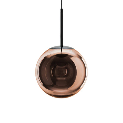 Globe LED Orb Pendant Light in Copper.