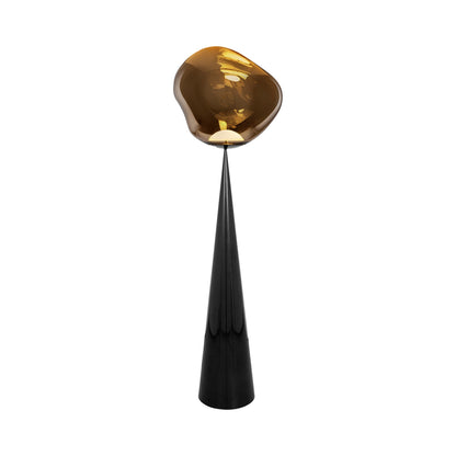 Melt Cone Fat LED Floor Lamp in Bronze.