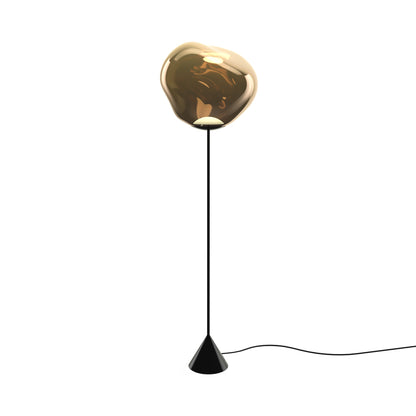 Melt Cone Slim LED Floor Lamp in Bronze.