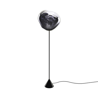 Melt Cone Slim LED Floor Lamp in Smoke.