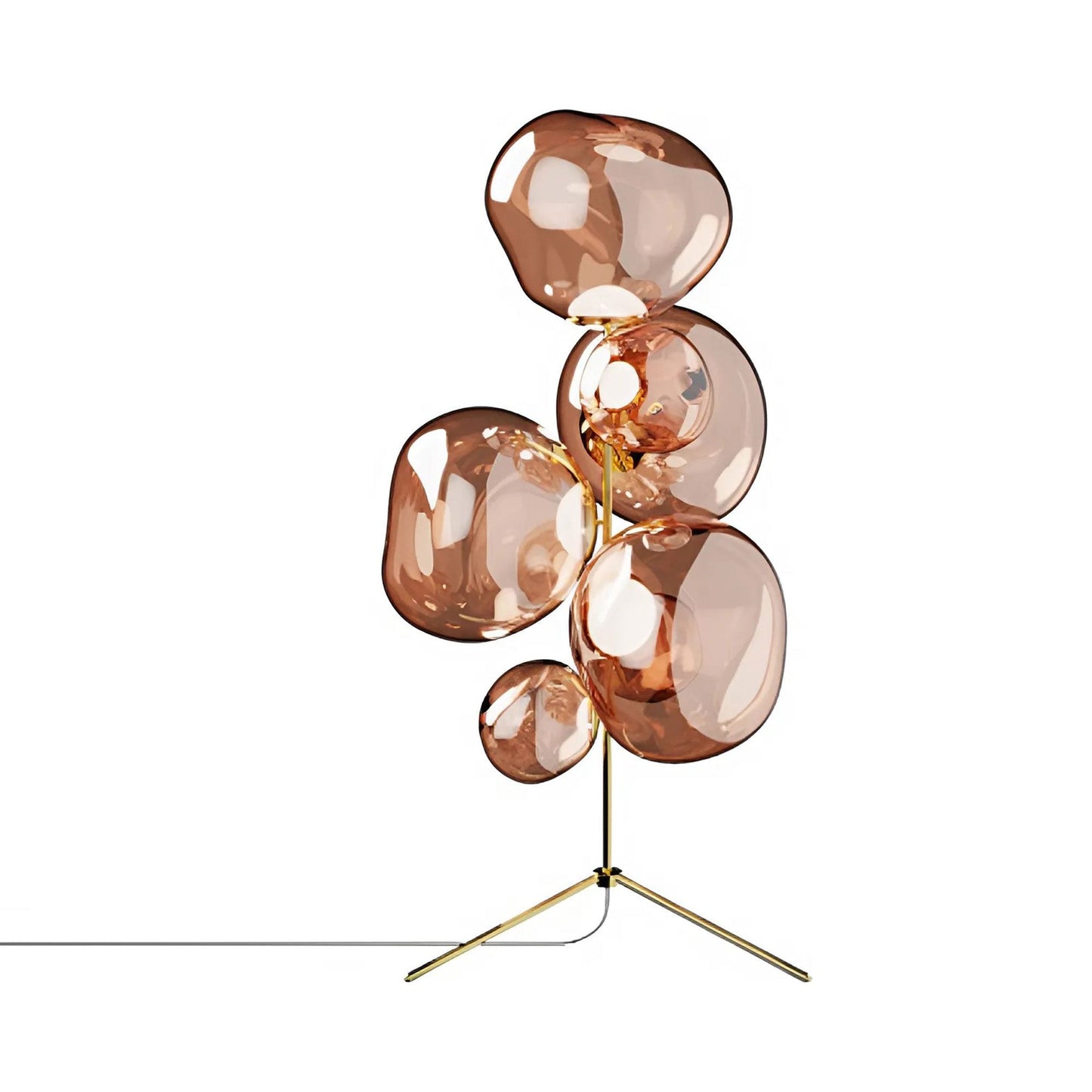 Melt LED Floor Lamp in Copper.
