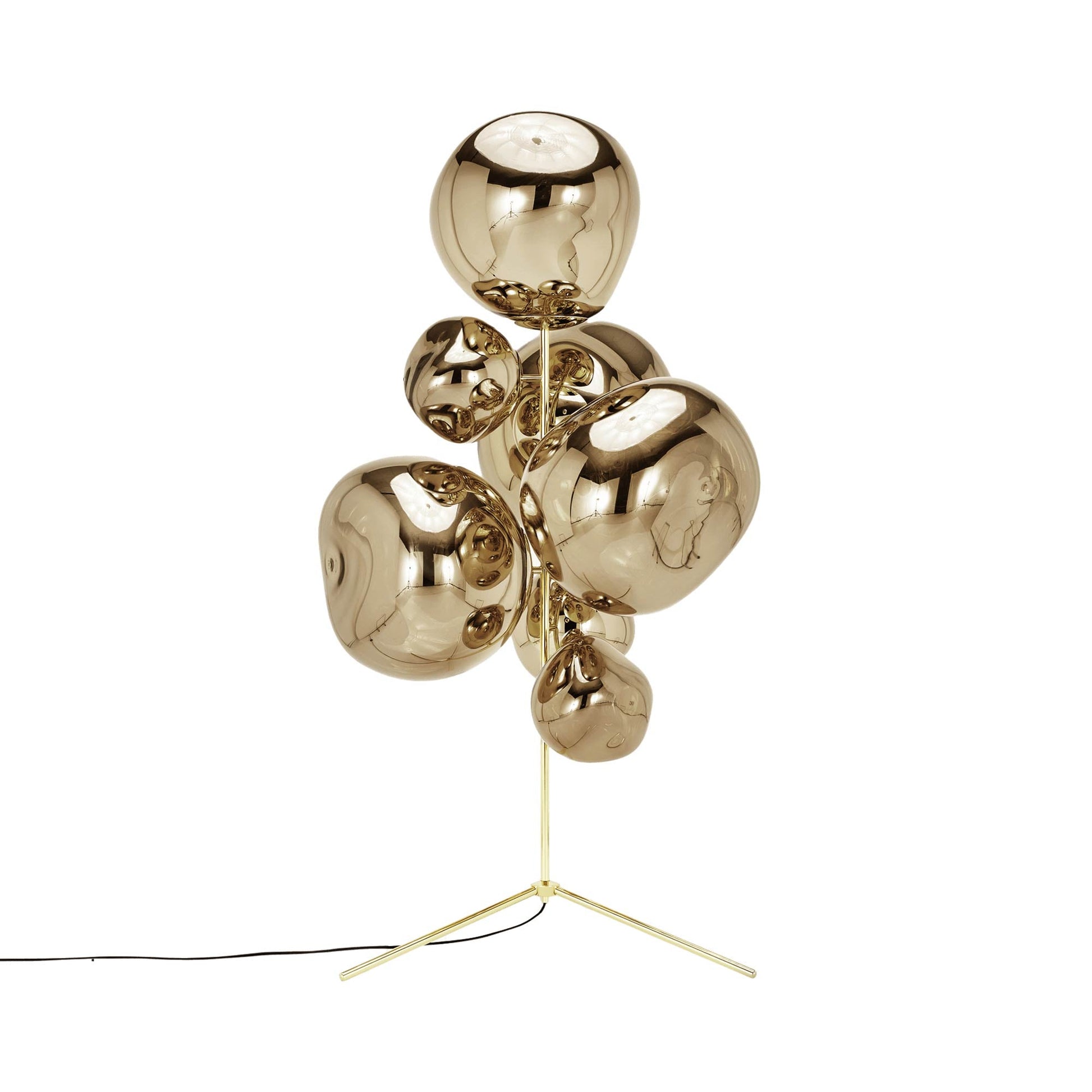 Melt LED Floor Lamp in Bronze.