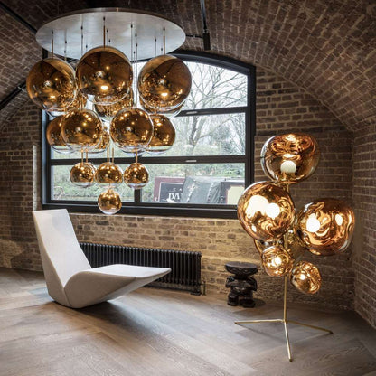 Melt LED Floor Lamp in living room.