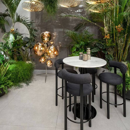 Melt LED Floor Lamp in cafe.