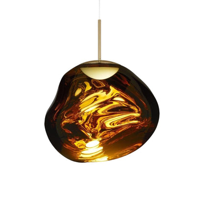 Melt LED Pendant Light in Gold.