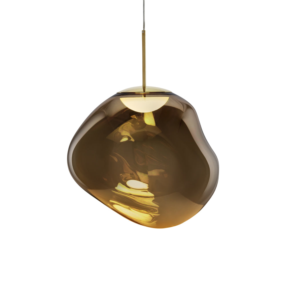 Melt LED Pendant Light in Bronze.