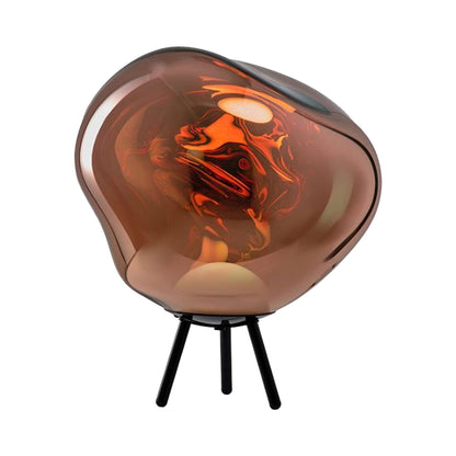 Melt Portable LED Floor Lamp in Copper.