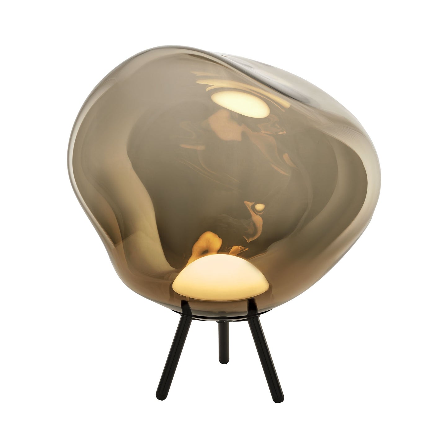 Melt Portable LED Floor Lamp in Bronze.