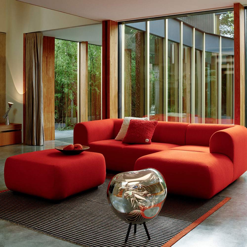 Melt Portable LED Floor Lamp in living room.