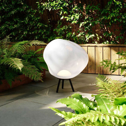 Melt Portable LED Floor Lamp in Outside Area.