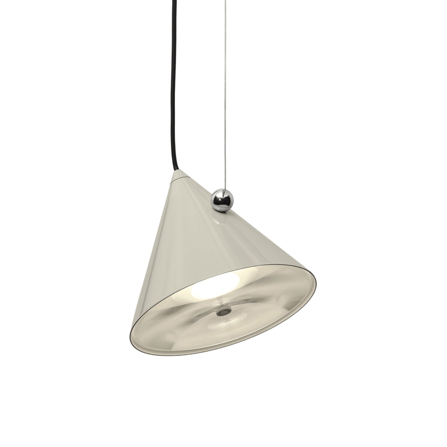 Pose LED Pendant Light in Putty (9.8-Inch).