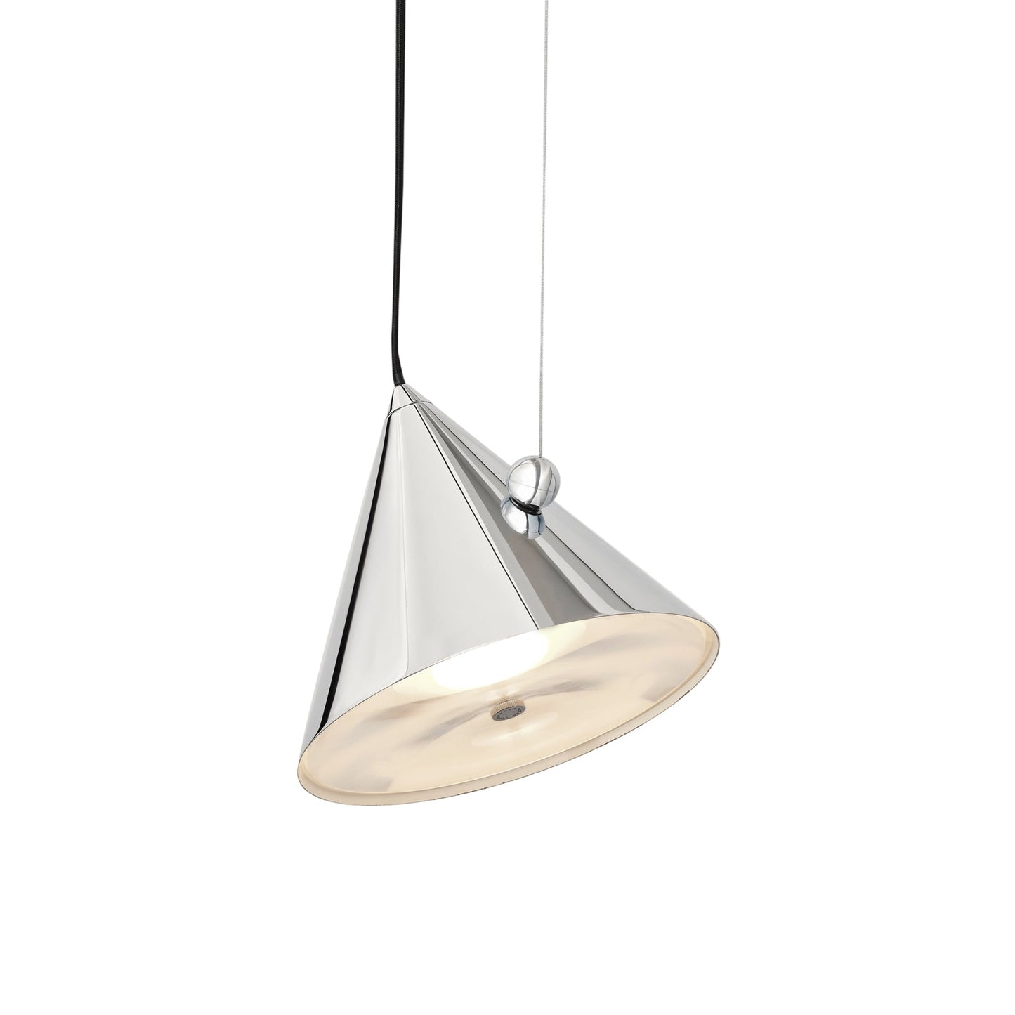 Pose LED Pendant Light in Silver (9.8-Inch).
