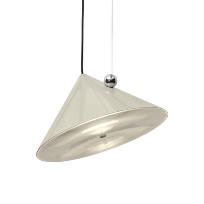 Pose LED Pendant Light in Putty (16.9-Inch).