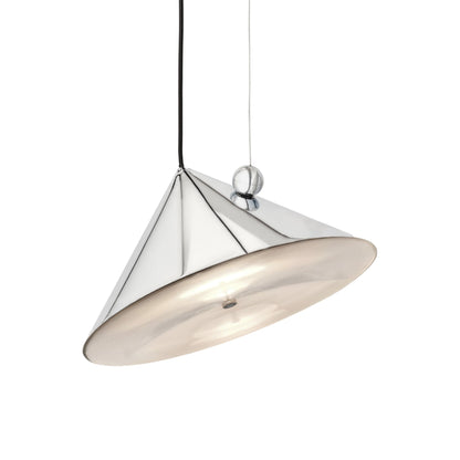 Pose LED Pendant Light in Silver (16.9-Inch).