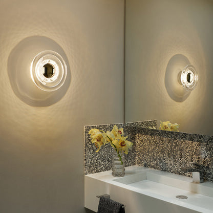 Press LED Mini Wall Light in bathroom.