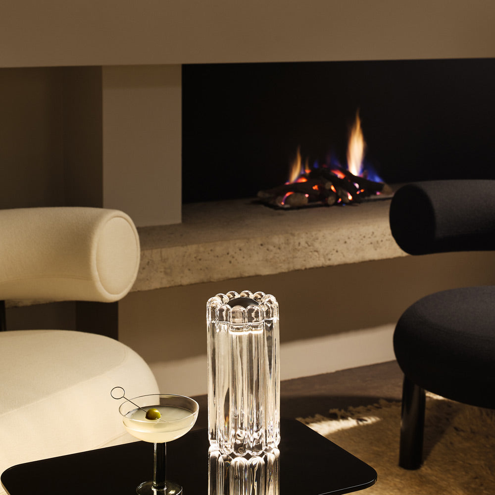 Press LED Table Lamp in living room.