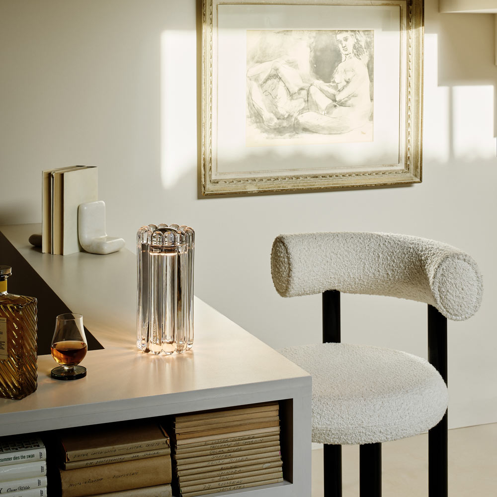 Press LED Table Lamp in living room.