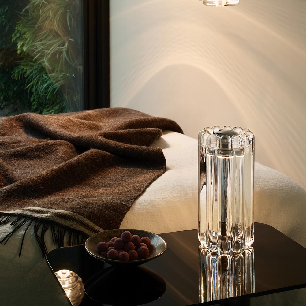 Press LED Table Lamp in living room.