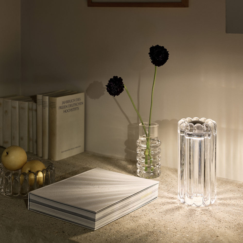 Press LED Table Lamp in living room.