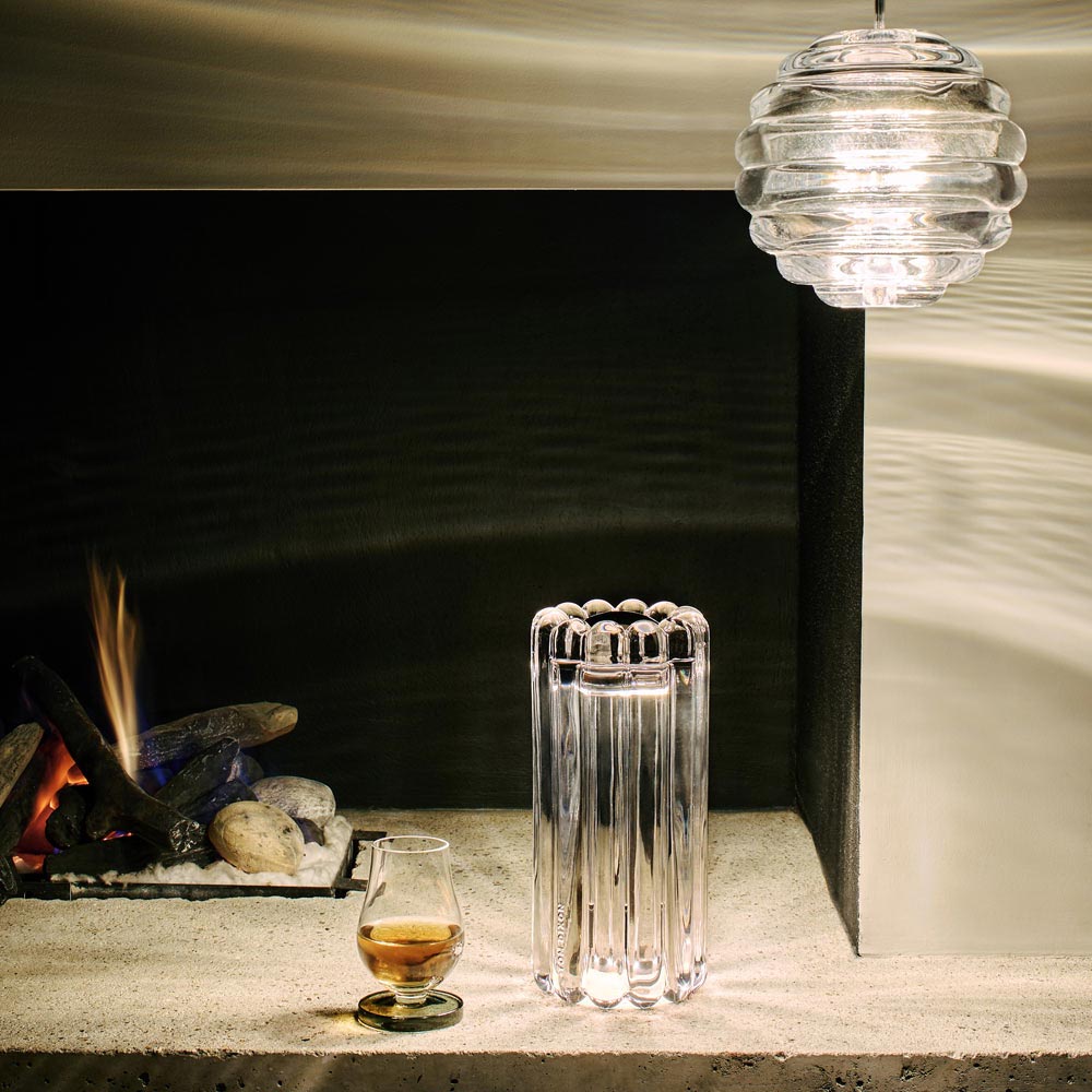 Press LED Table Lamp in living room.