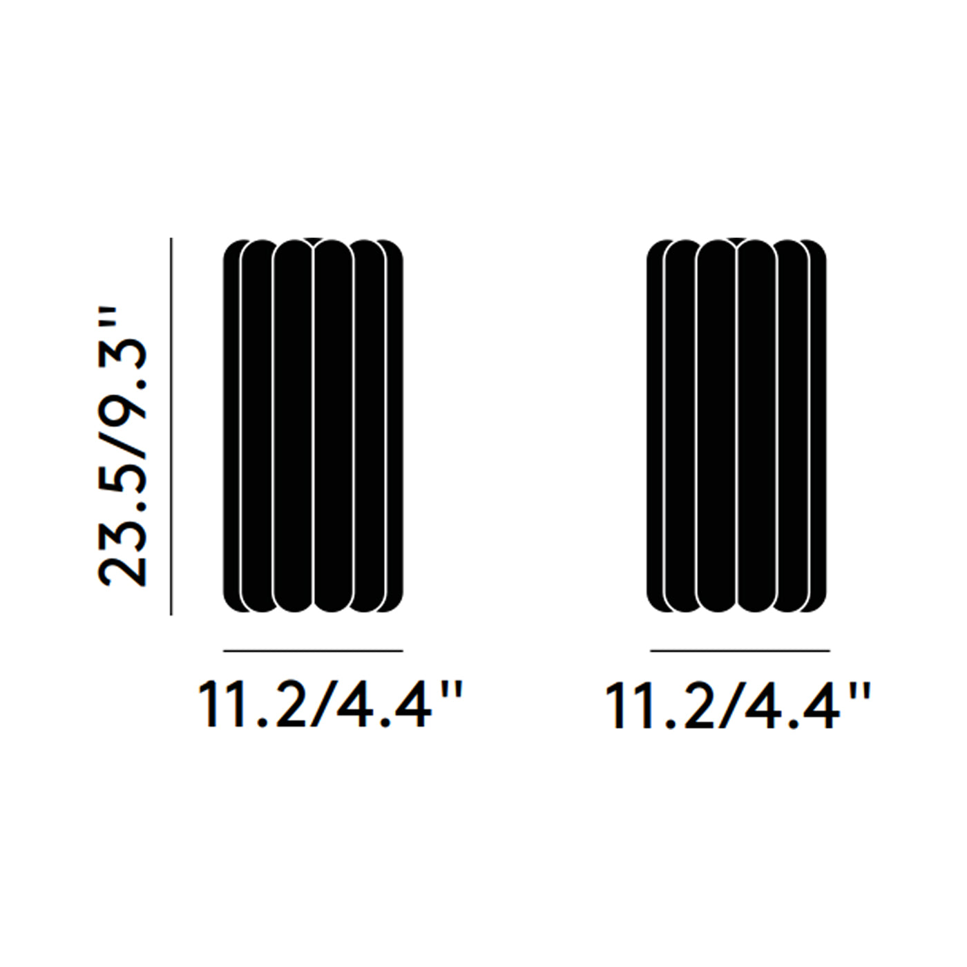 Press LED Table Lamp - line drawing.