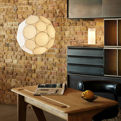 Soft Pendant Light in living room.