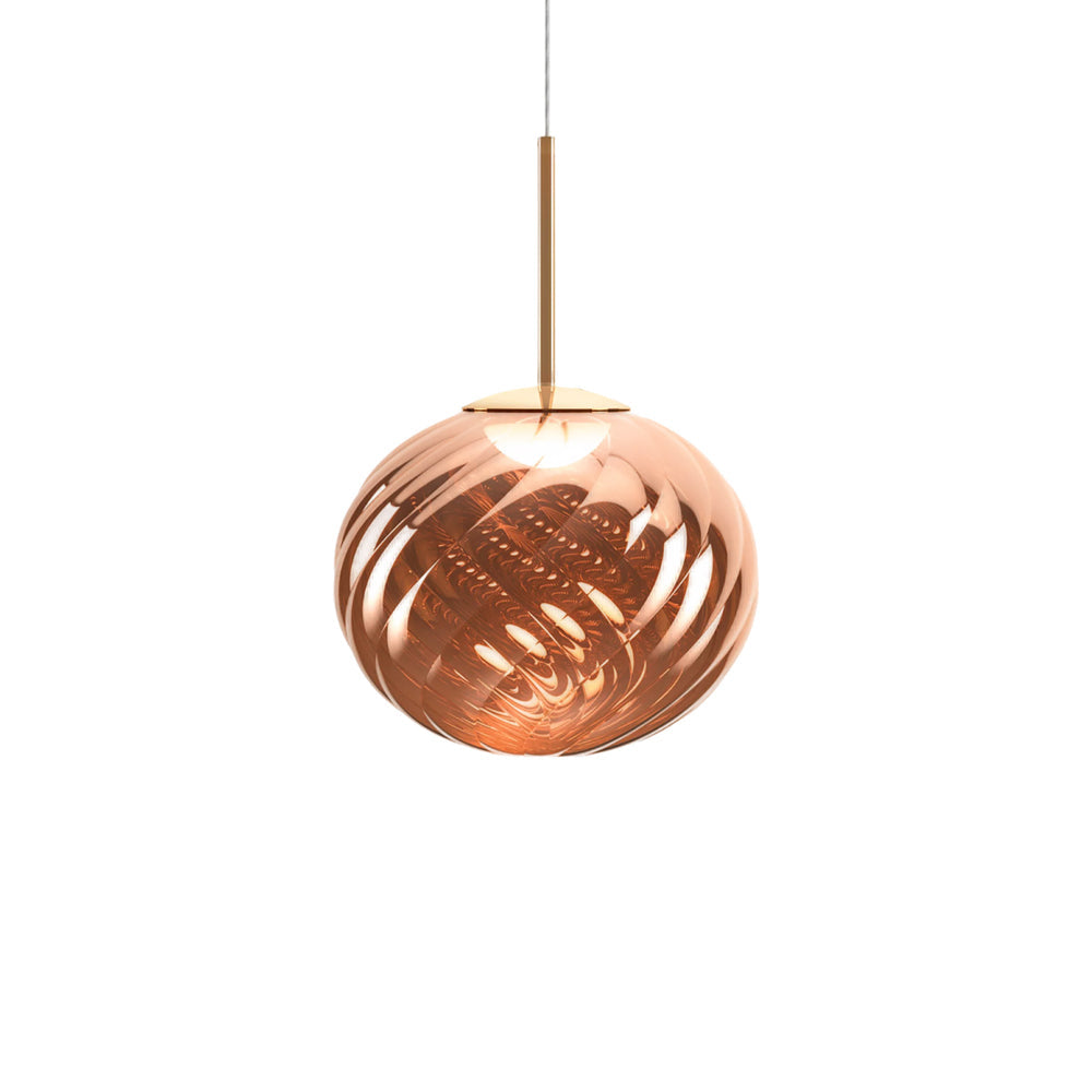 Whirl LED Pendant Light in Copper (11.8-Inch).