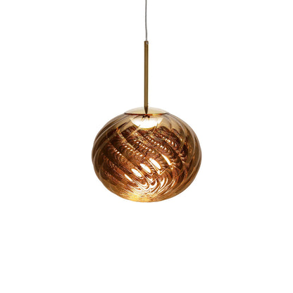 Whirl LED Pendant Light in Gold (11.8-Inch).