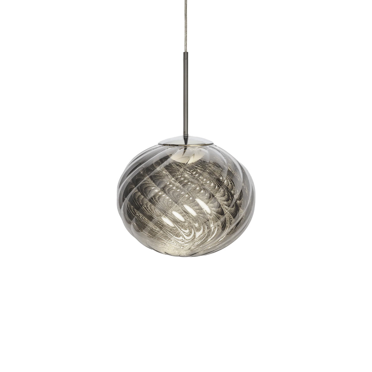 Whirl LED Pendant Light in Silver (11.8-Inch).