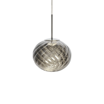 Whirl LED Pendant Light in Silver (11.8-Inch).