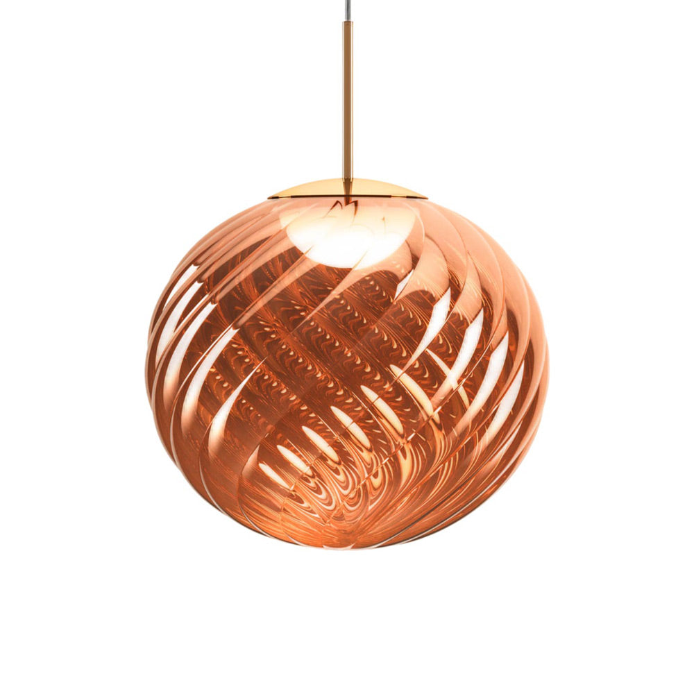 Whirl LED Pendant Light in Copper (17.7-Inch).