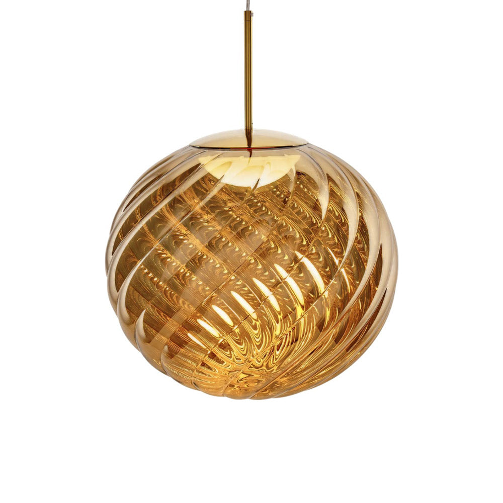 Whirl LED Pendant Light in Gold (17.7-Inch).