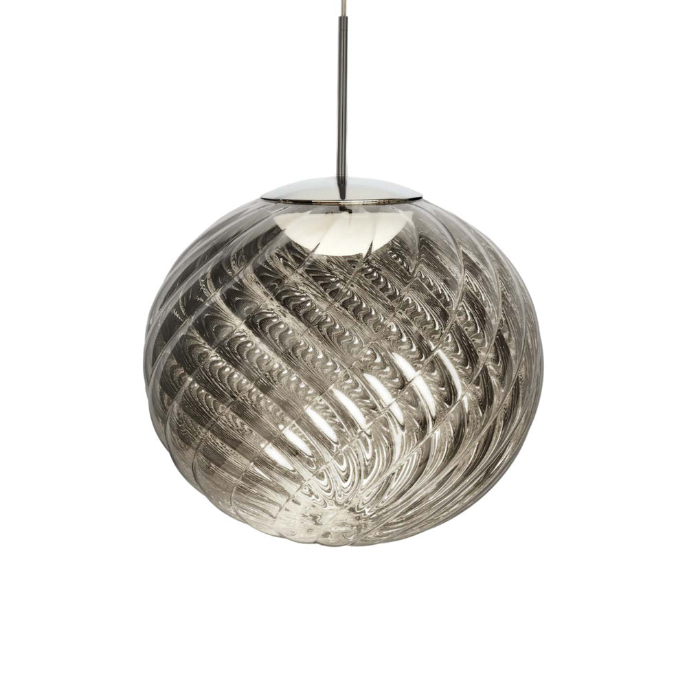 Whirl LED Pendant Light in Silver (17.7-Inch).